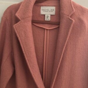 Rachel Zoe Blush Pink Wool Pea Coat